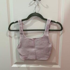 Aritzia Sculpt Knit Squareneck Cropped Tank